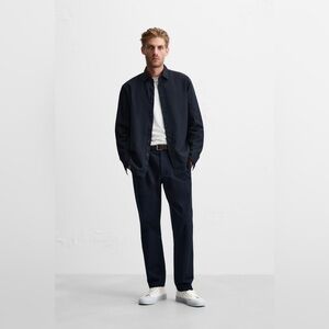 Men’s Navy Bottom Down Shirt